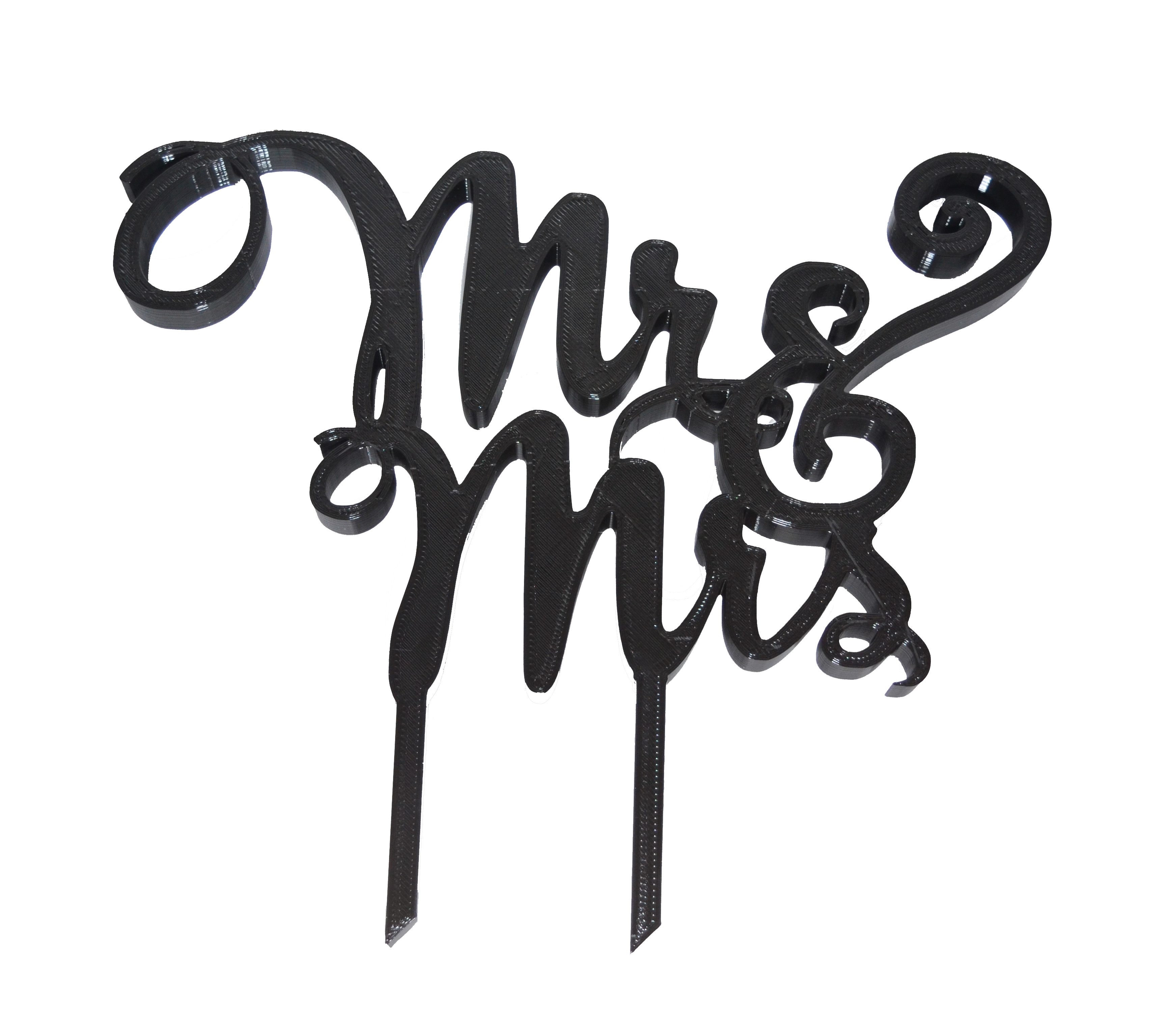 Mr & Mrs Cake Topper